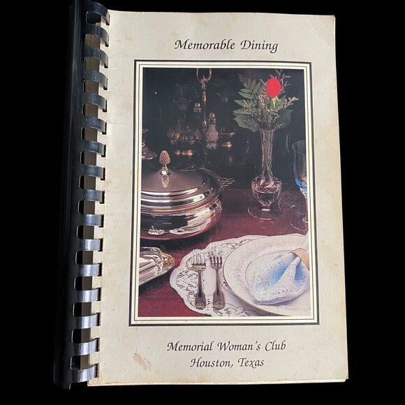 Vtg Cookbook by The Memorial Woman's Club Houston Texas 1992 Spiral 276 Pages - Picture 1 of 8